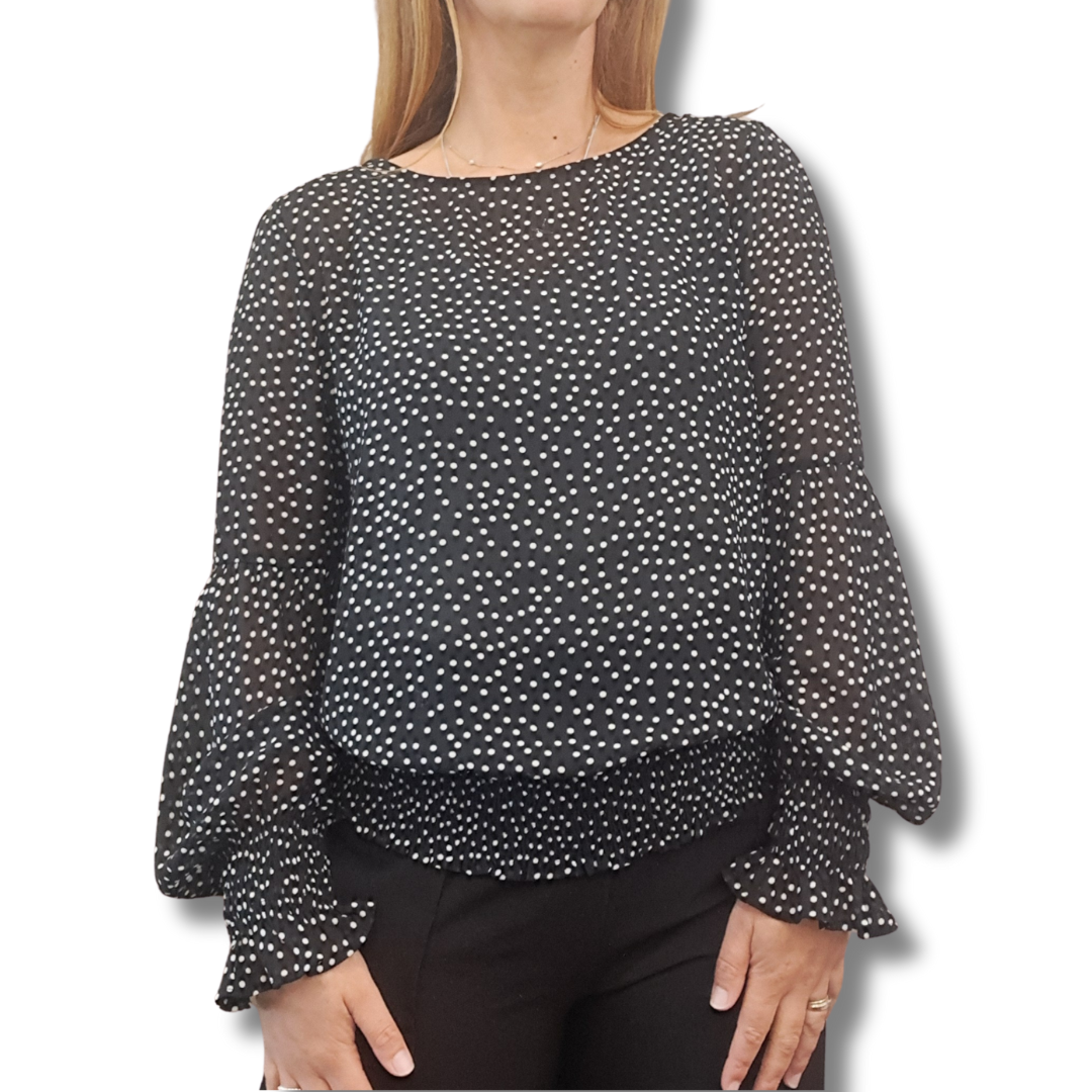 Billie the Label - Spotty Blouse - Size 14 - Front