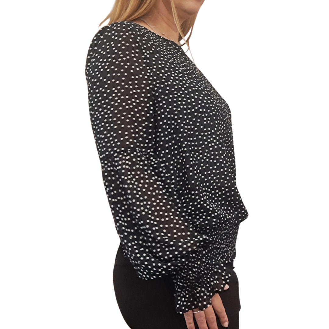 Billie the Label - Spotty Blouse - Size 14 - Side