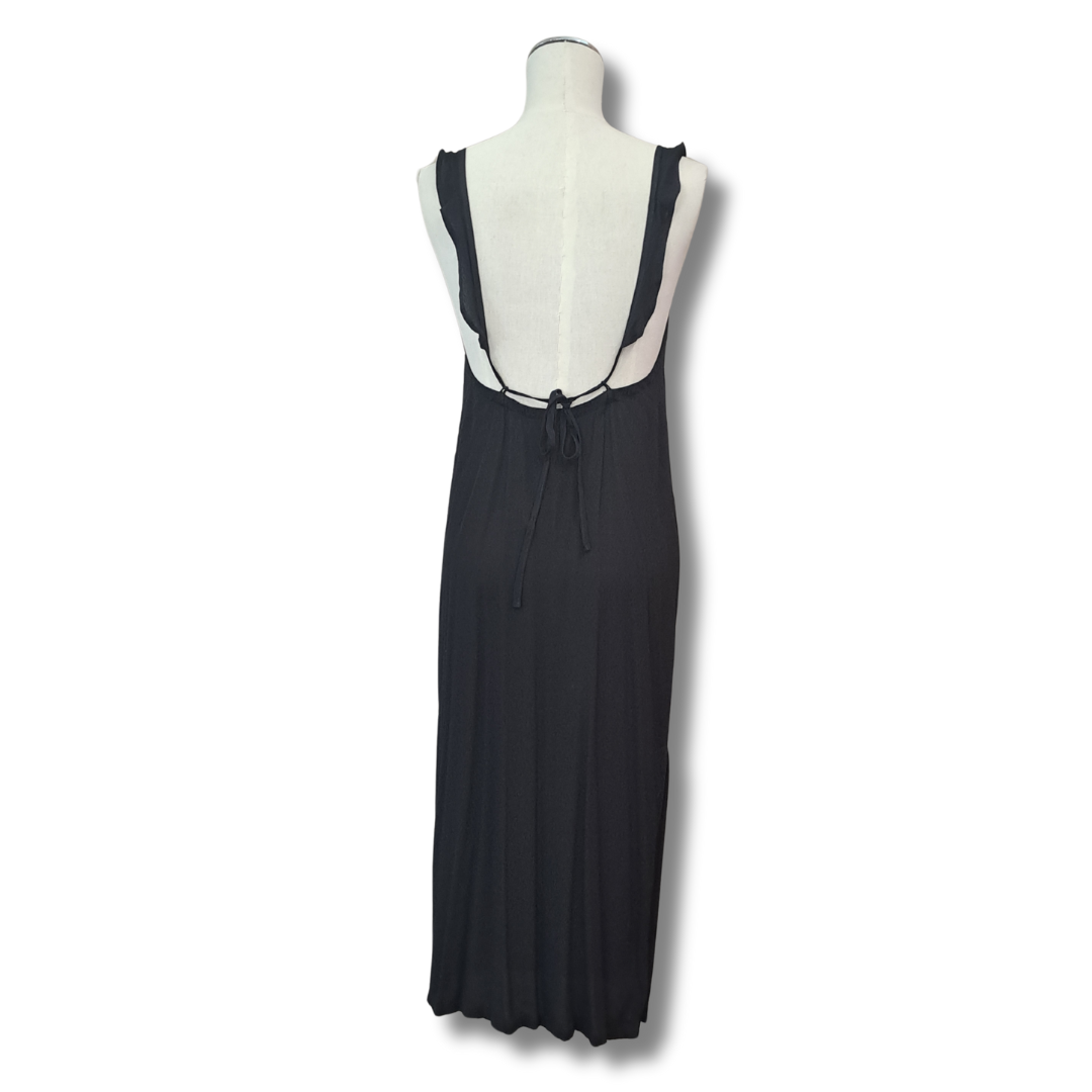 Blak - Midi Slip Dress - Back Tie View
