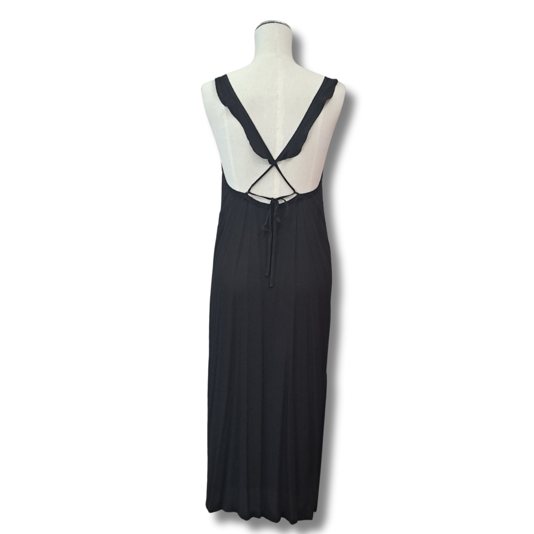 Blak - Midi Slip Dress - Back View