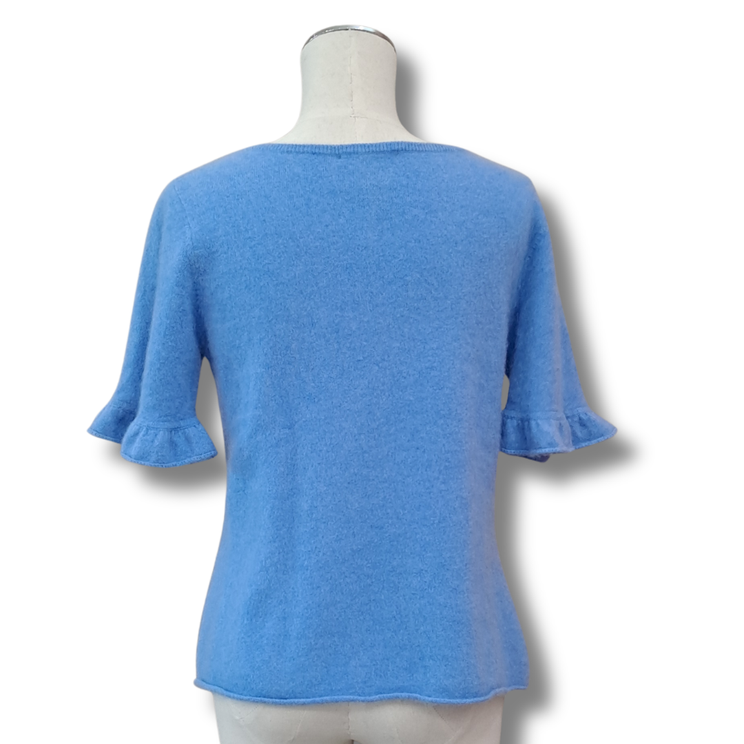 Blak Luxe - Cashmere Knit Tee - Size 8 - Back