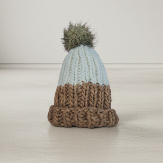 Bloom -Natural Dyed Walnut Beanie