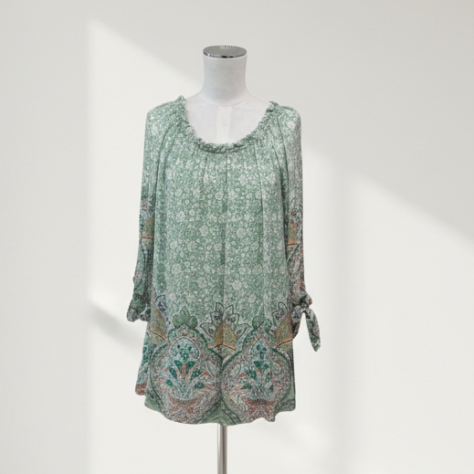 Blue Paris - Florence Silk Blend Top - Size M/L