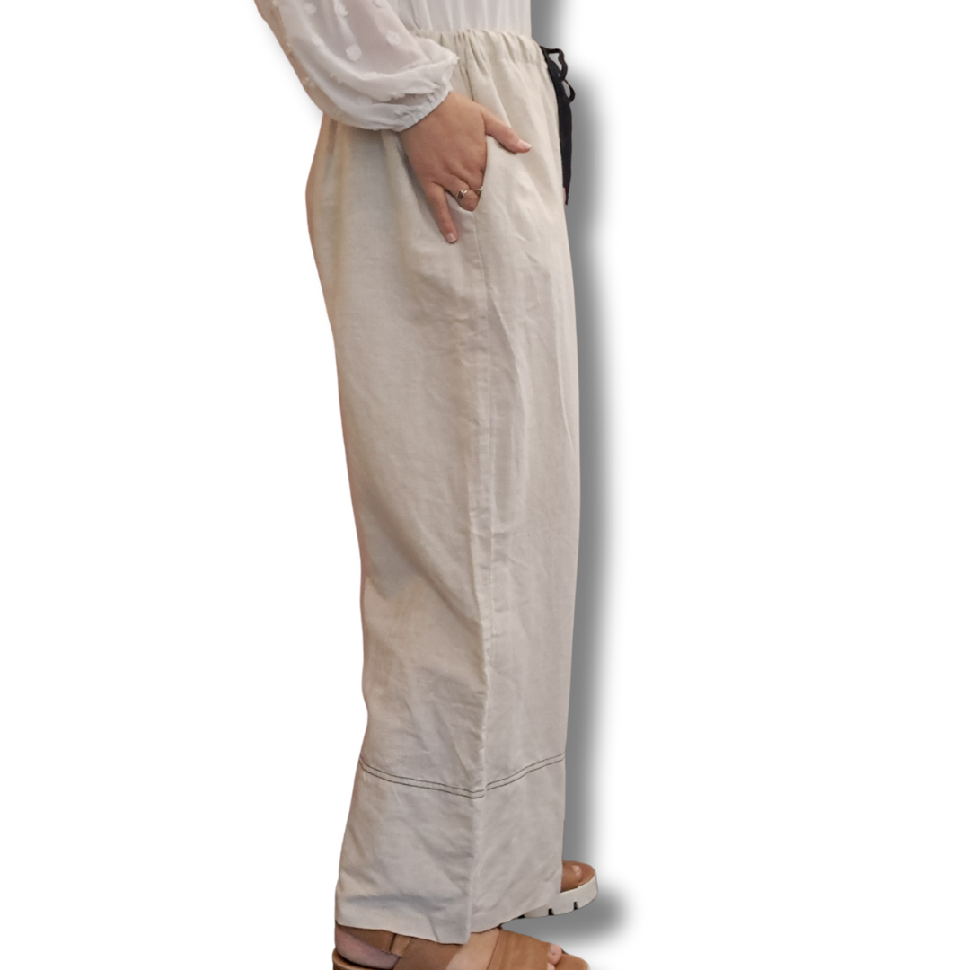 Brave + True - Linen Cotton Pant - Side View
