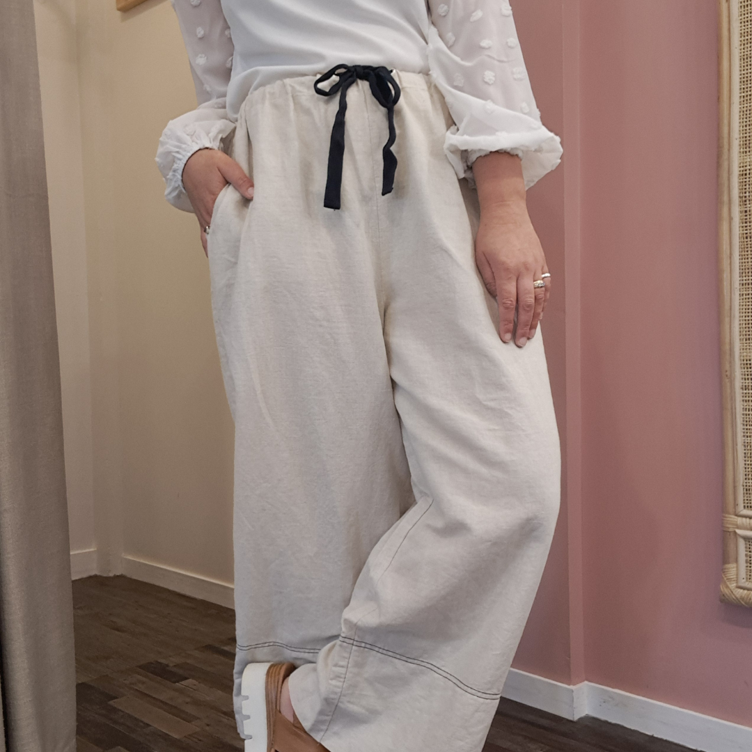 Brave + True - Linen Cotton Pant - Size L