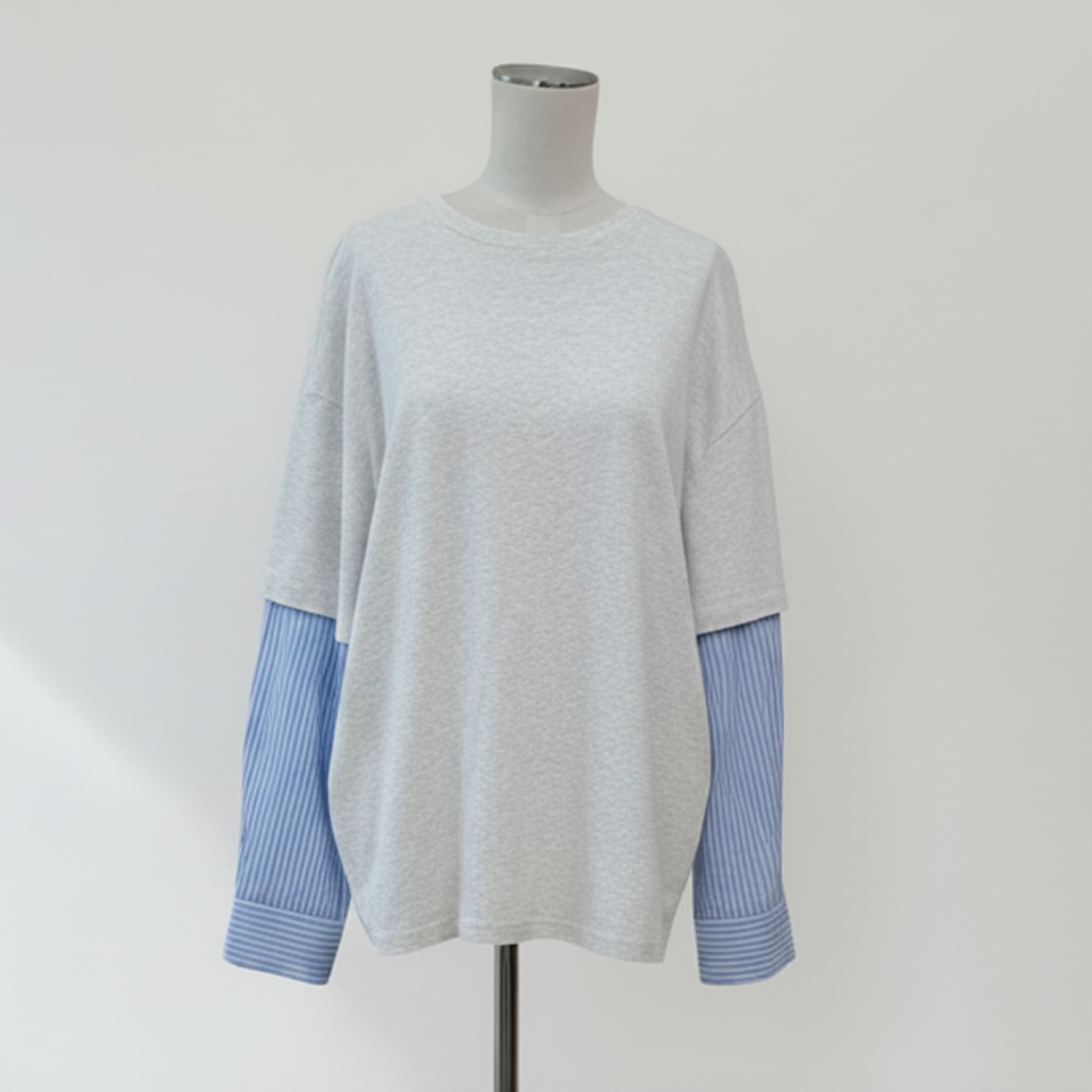 By Frankie - Oxford Layer Tee - Front