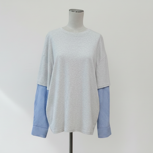 By Frankie - Oxford Layer Tee - Front