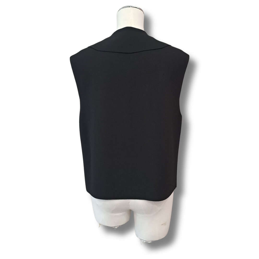 COS - Collared Knitted Waistcoat - Size S - Back