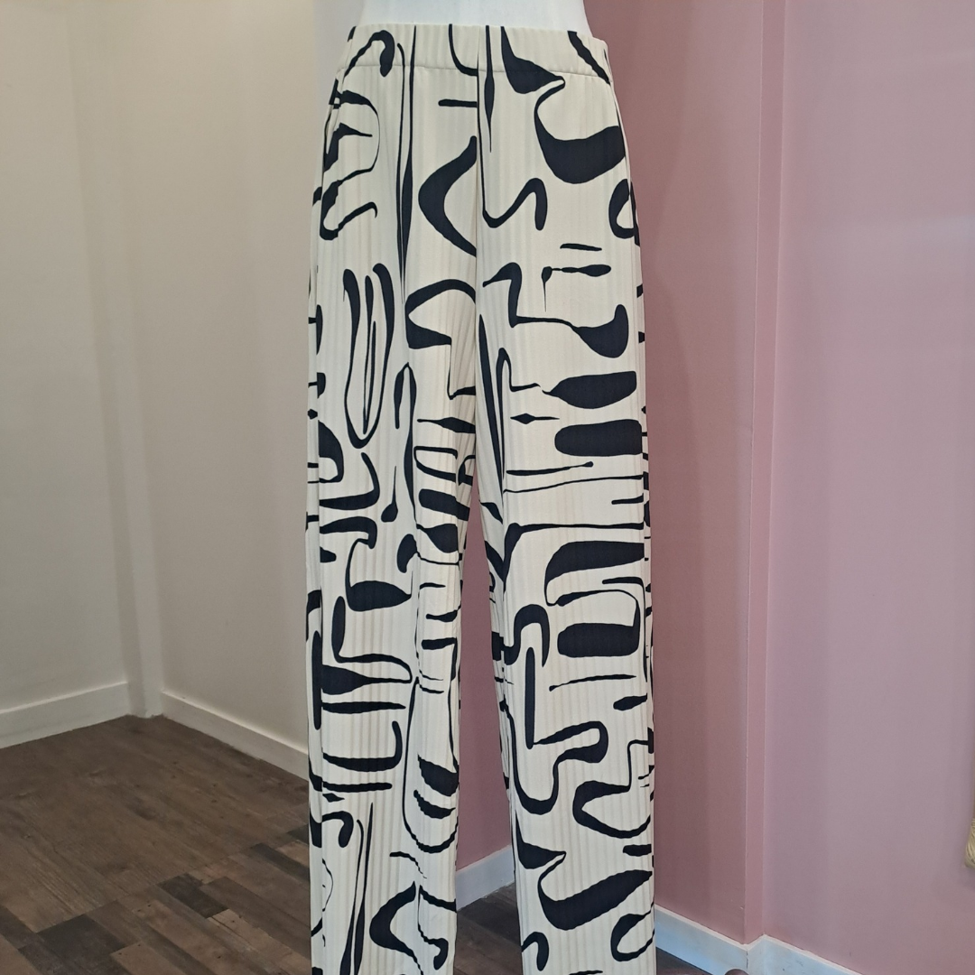COS - Wide Leg Geometric Pants - Size M