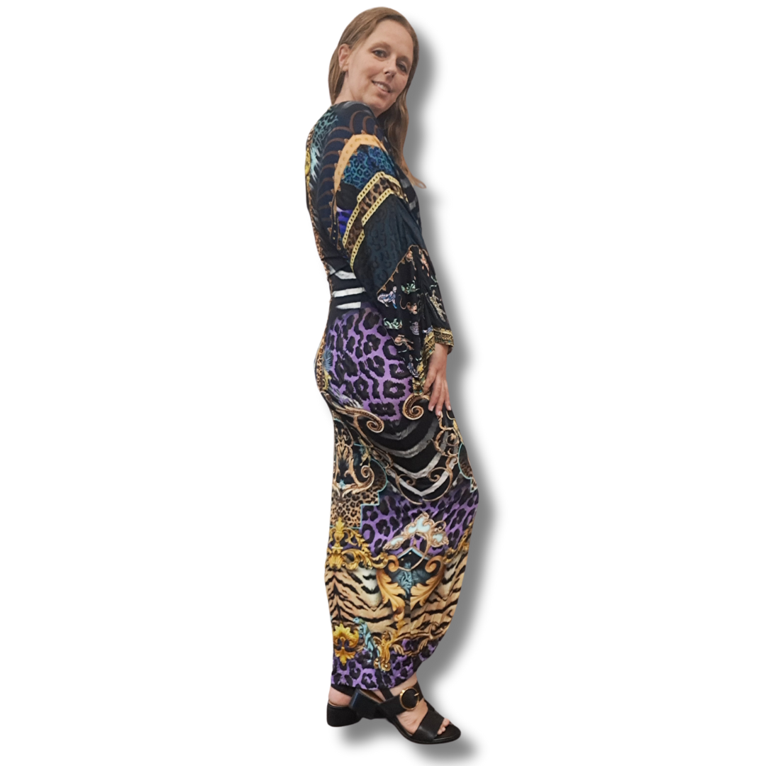 Camilla - She's Got Grace Long Split Twist Front Dress - Side View
