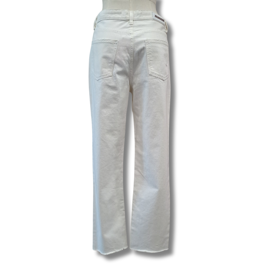 Camilla & Marc - Margot Copped White Wash Jeans - Back