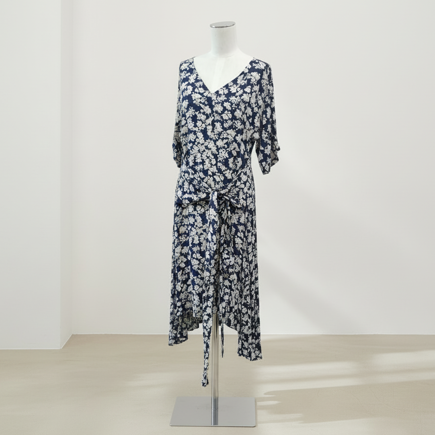Carlson - Floral Tie Dress - Size 2 (12)