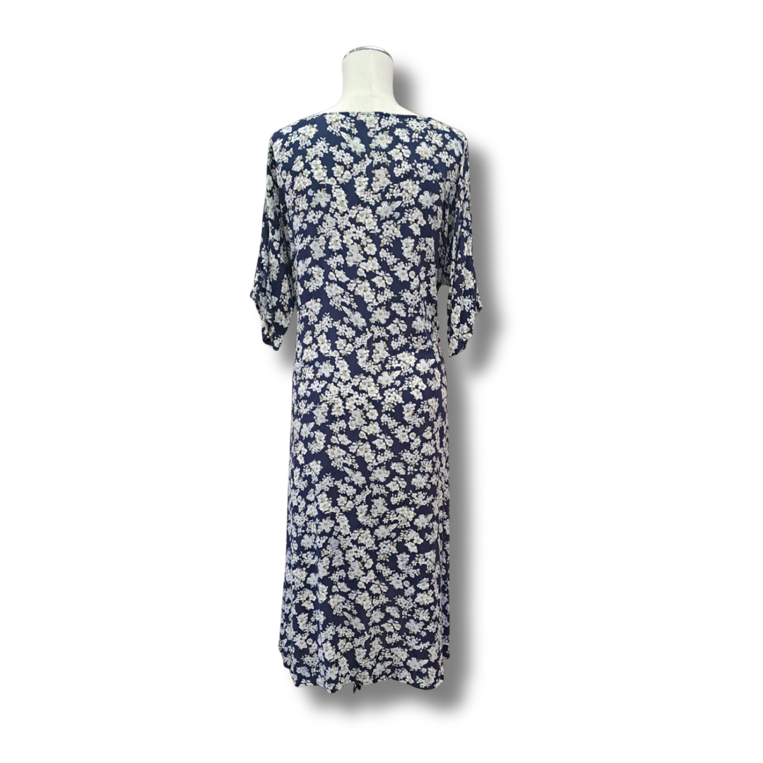 Carlson - Floral Tie Dress - Size 2 (12-14) - Back