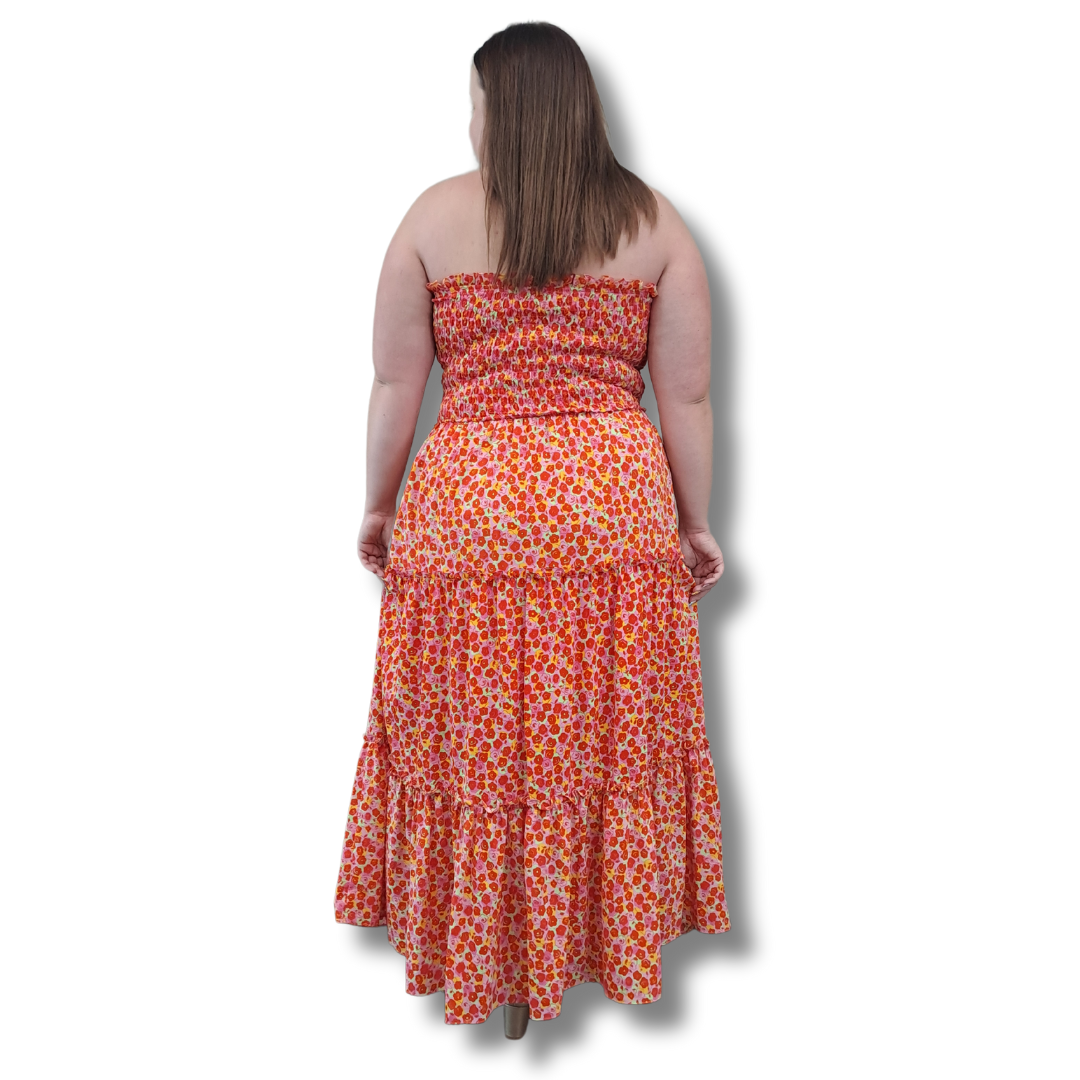 Charlo - Debra Strapless Maxi Dress - Back View