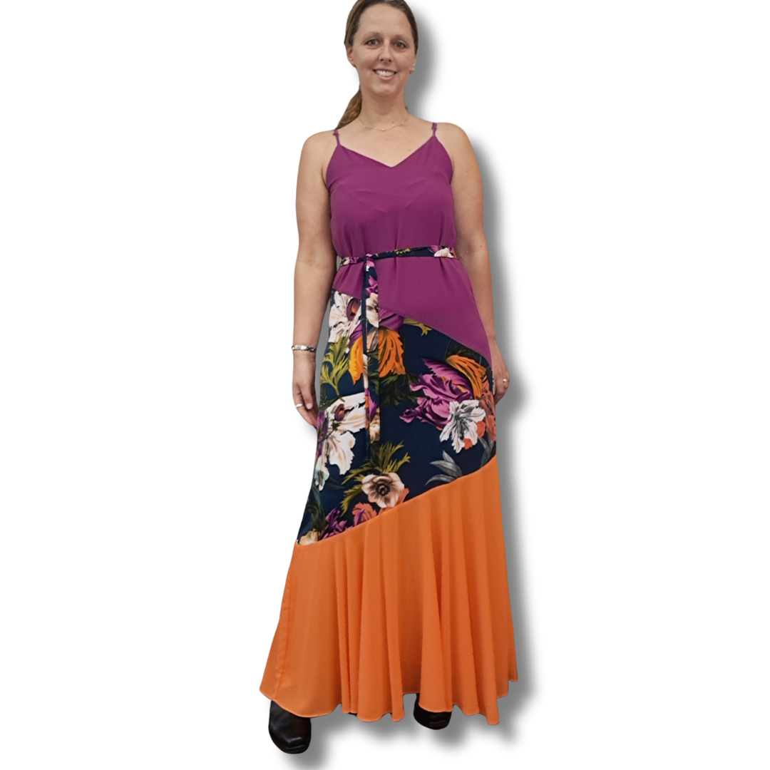 Charlo - Delia Purple Dress - Size 12 - Front View