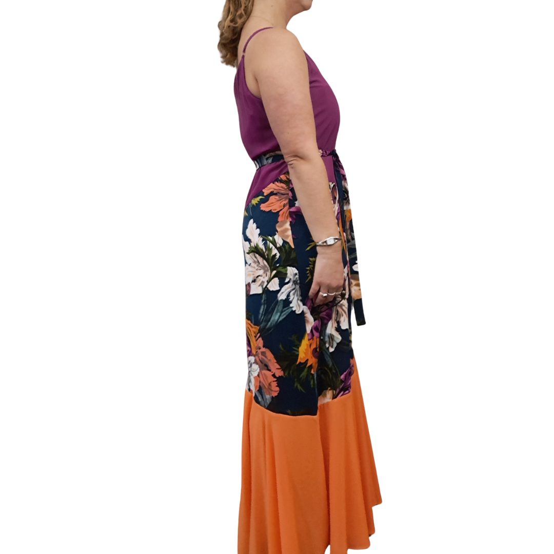 Charlo - Delia Purple Dress - Size 12 - Side View