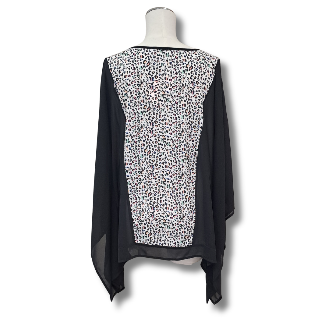 Charlo - Leopard Print Top - Size M - Back