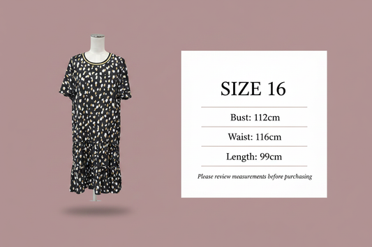 Charlo - Xena Dress - Size 16 - BNWT - Size Chart