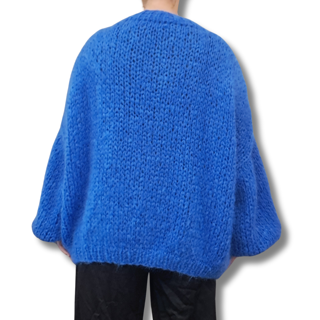 Clova - Handknit NZ Mohair Jumper - Back View