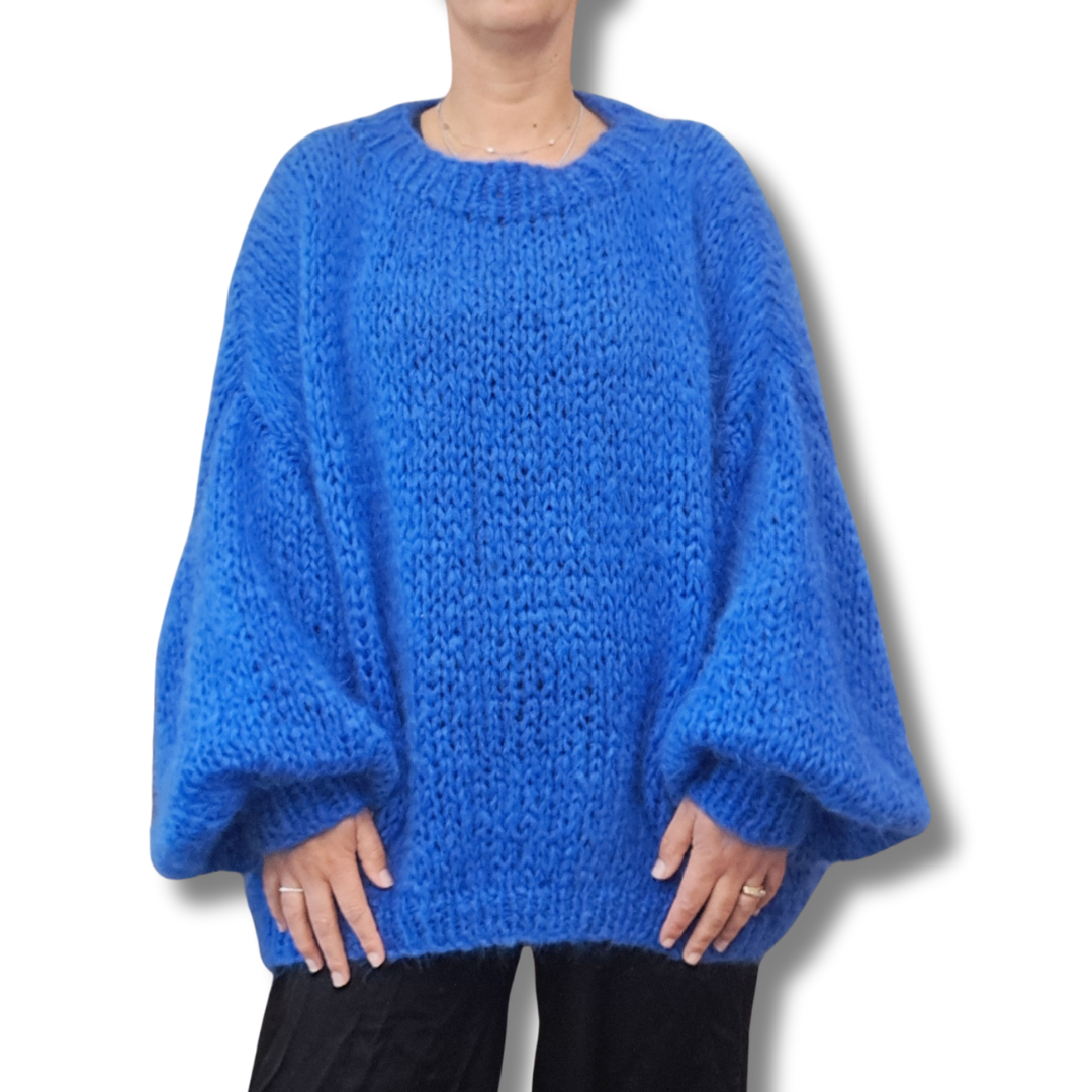 Clova - Handknit NZ Mohair Jumper - Front View