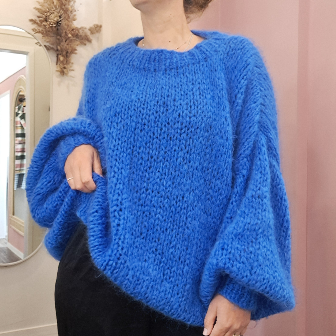 Clova - Handknit NZ Mohair Jumper - Size XL