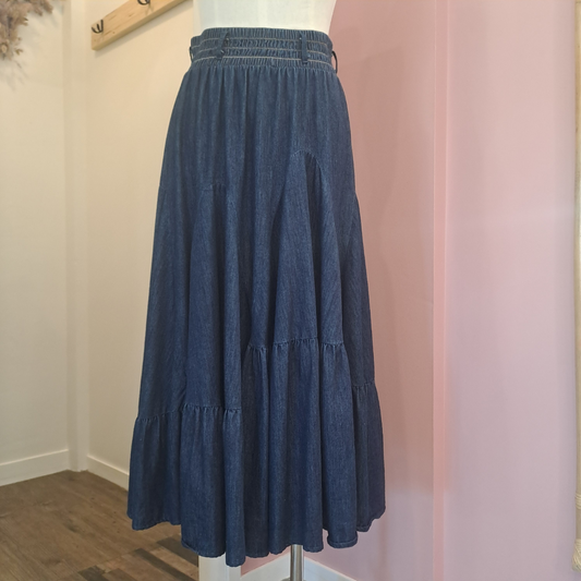 Cooper - It's Chambray O'Clock Dish The Skirt - Size S