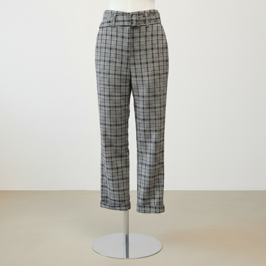 Max - Check Pants - Size 10