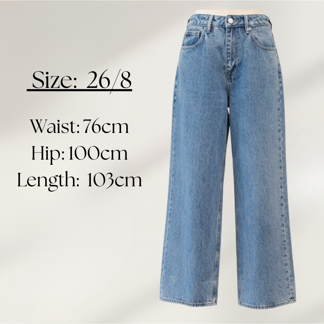 Assembly Label - Boyfriend Jean - Size 26 / 8 - Size Chart
