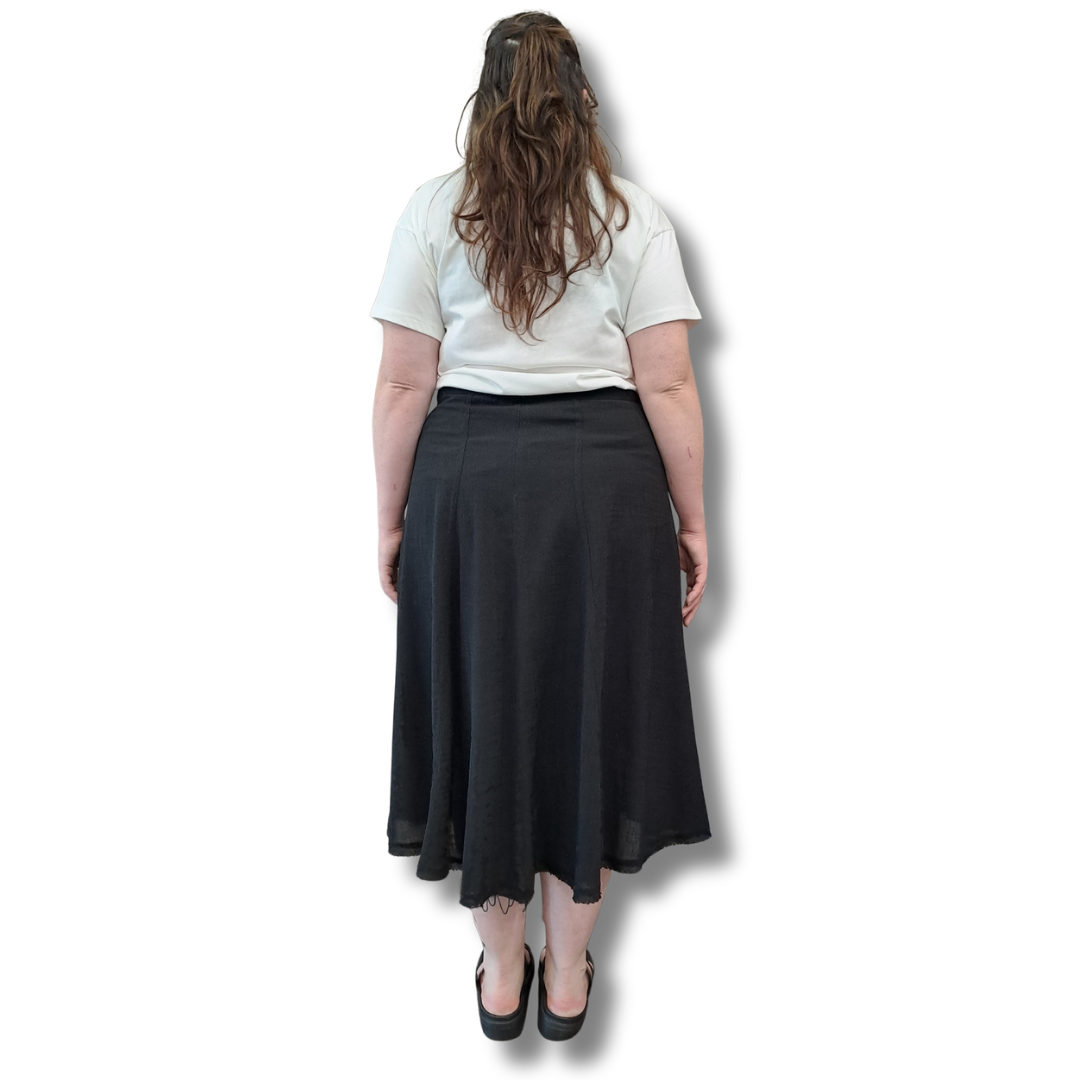 Country Road - Black Panel Skirt - Back View