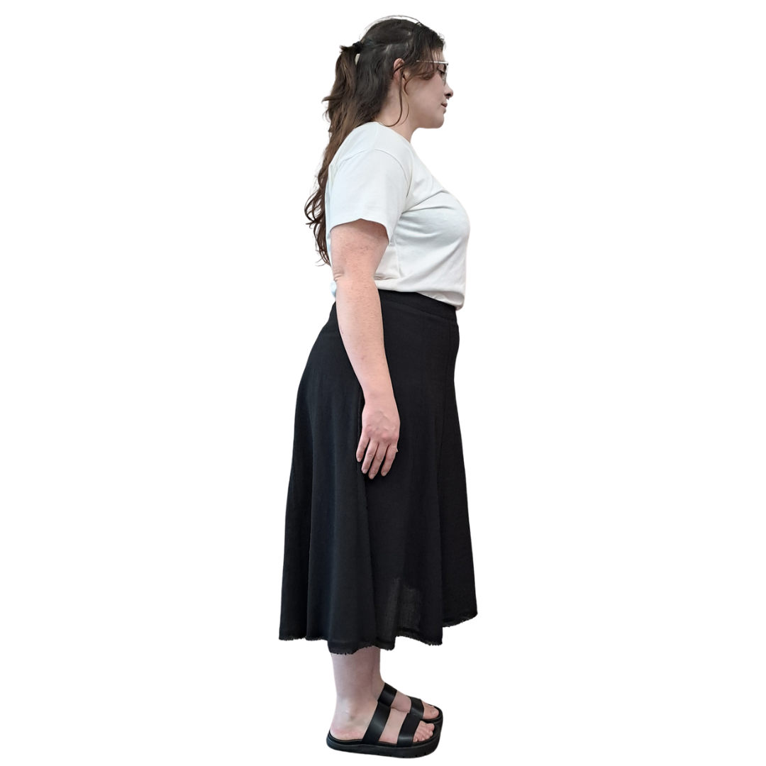 Country Road - Black Panel Skirt - Side View