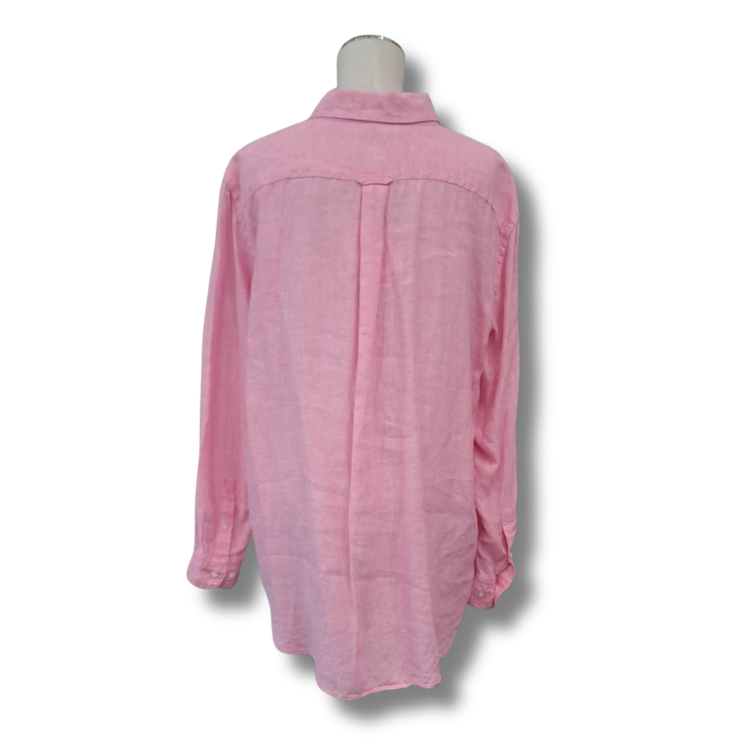 Country Road - Organic French Linen Shirt - Size 16 - Back