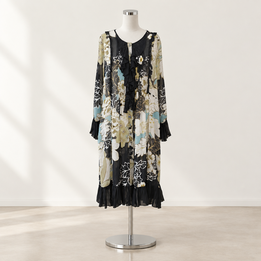 Curate - Shirty Dancing Dress, Pretty Petal - Size L