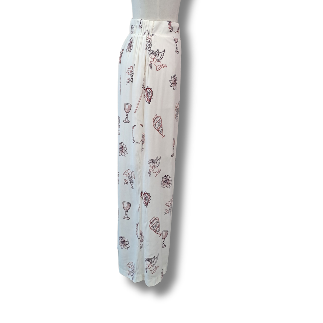 Dani Marie - Cherub Print Pant - Size 0 / 14 - BNWT - Side