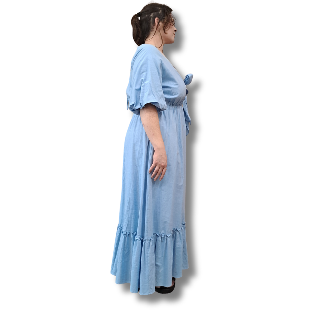 Dani Marie - Tara Tie Front Dress - Size 16 - Side View