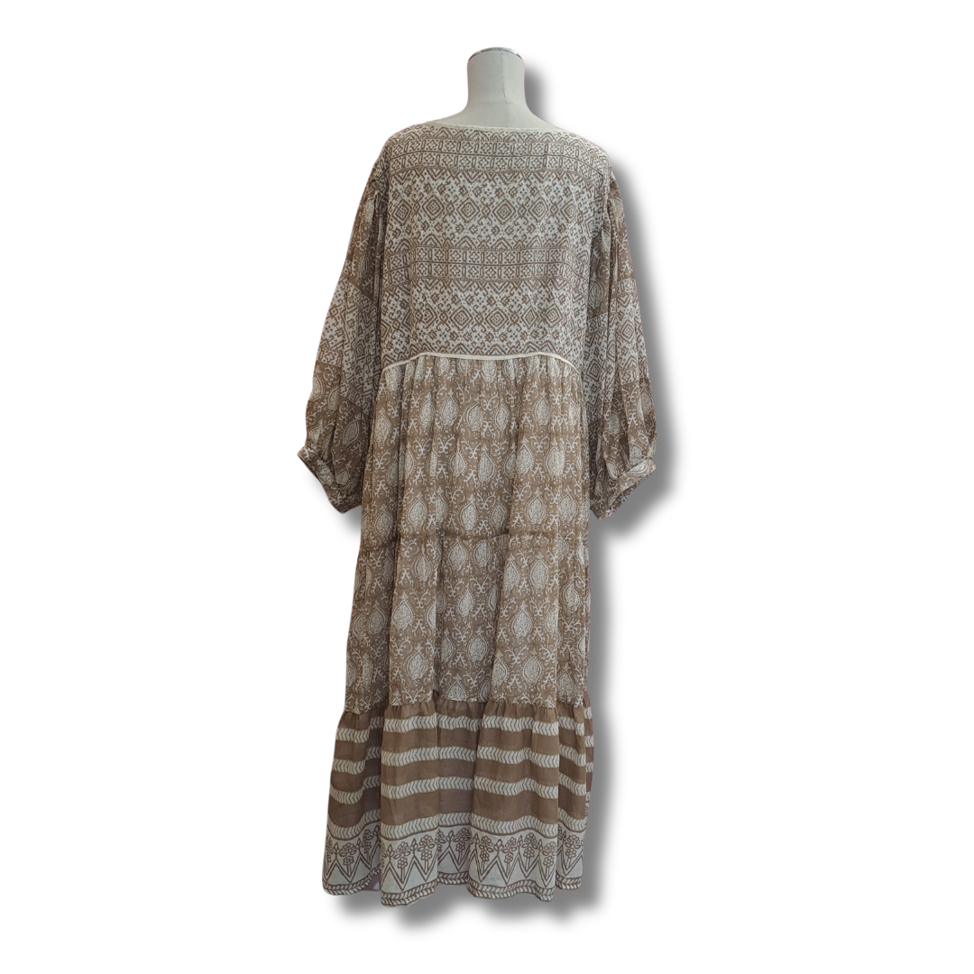 Daughters Of India - Jasmine Midi Dress - Size 2XL - Back