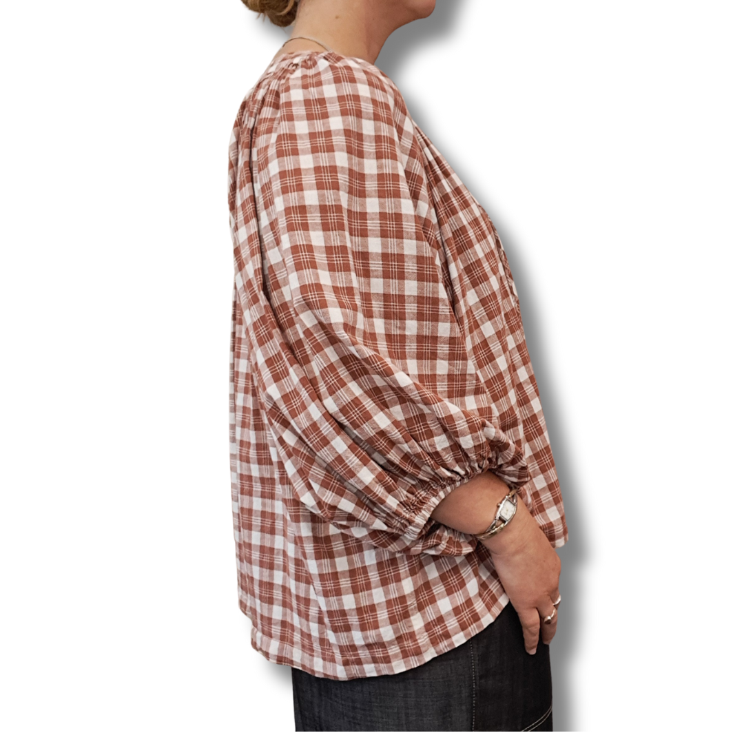 Daughters Of India - Poet Blouse - Size L - Side