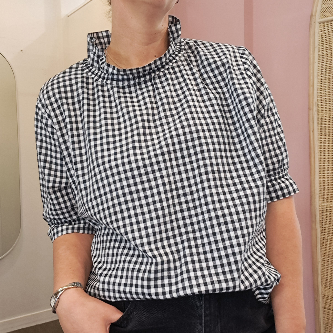 David Pond - Gingham Top - Size 16
