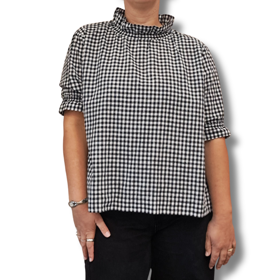 David Pond - Gingham Top - Size 16 - Front