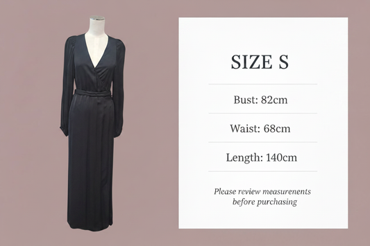 Decjuba - Ashleigh Wrap Dress - Size S - Size Chart