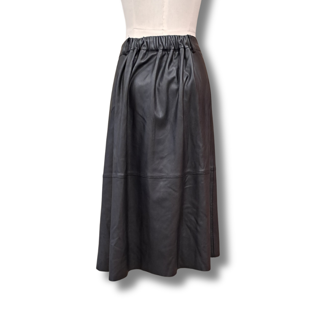 Decjuba - Faux Leather Skirt - Size M - Back