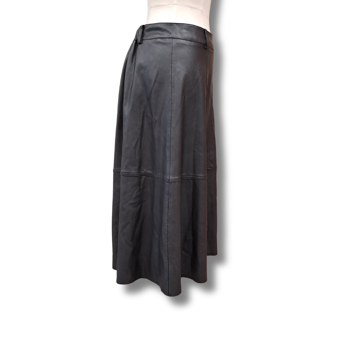 Decjuba - Faux Leather Skirt - Size M - Side