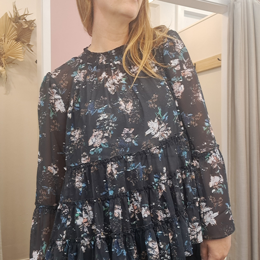 Decjuba - Floral Ruffle Top - Size 12