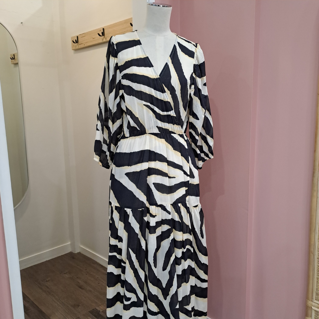 Decjuba - Tegan Midi Wrap Dress - Size 12 - BNWT