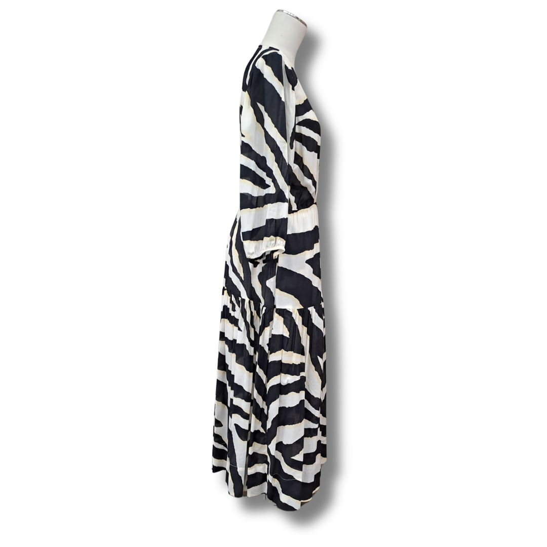 Decjuba - Tegan Midi Wrap Dress - Size 12 - BNWT - Side