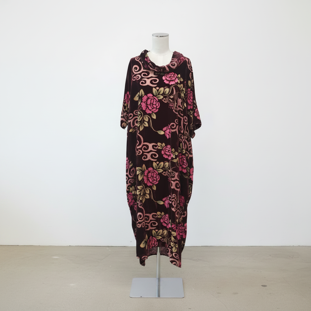 Deeanne Hobbs - Burnout Velvet Dress - Size 2XL