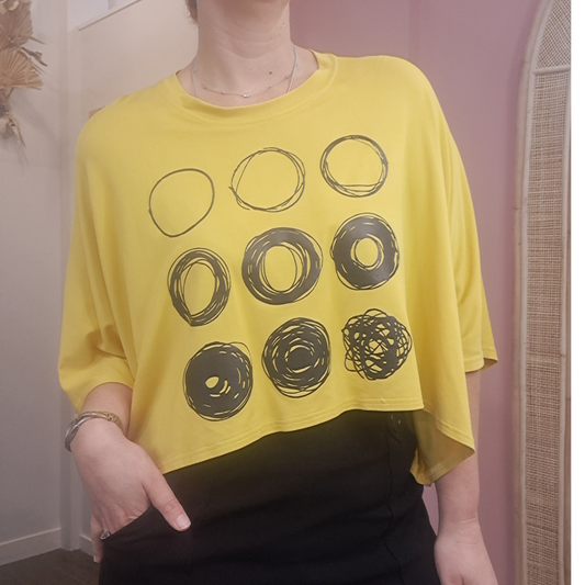 Deeanne Hobbs - Yellow Crop Top - One Size
