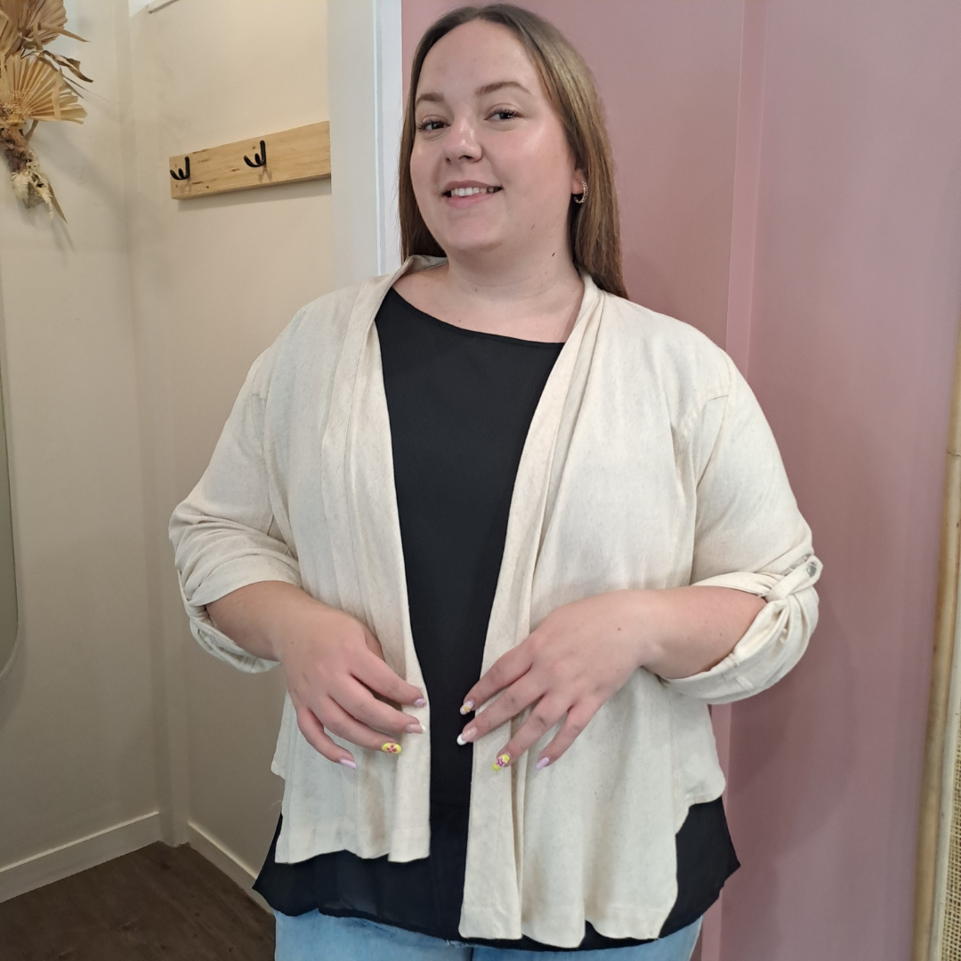Democracy - Nadia Linen Jacket - Size 20 - BNWT
