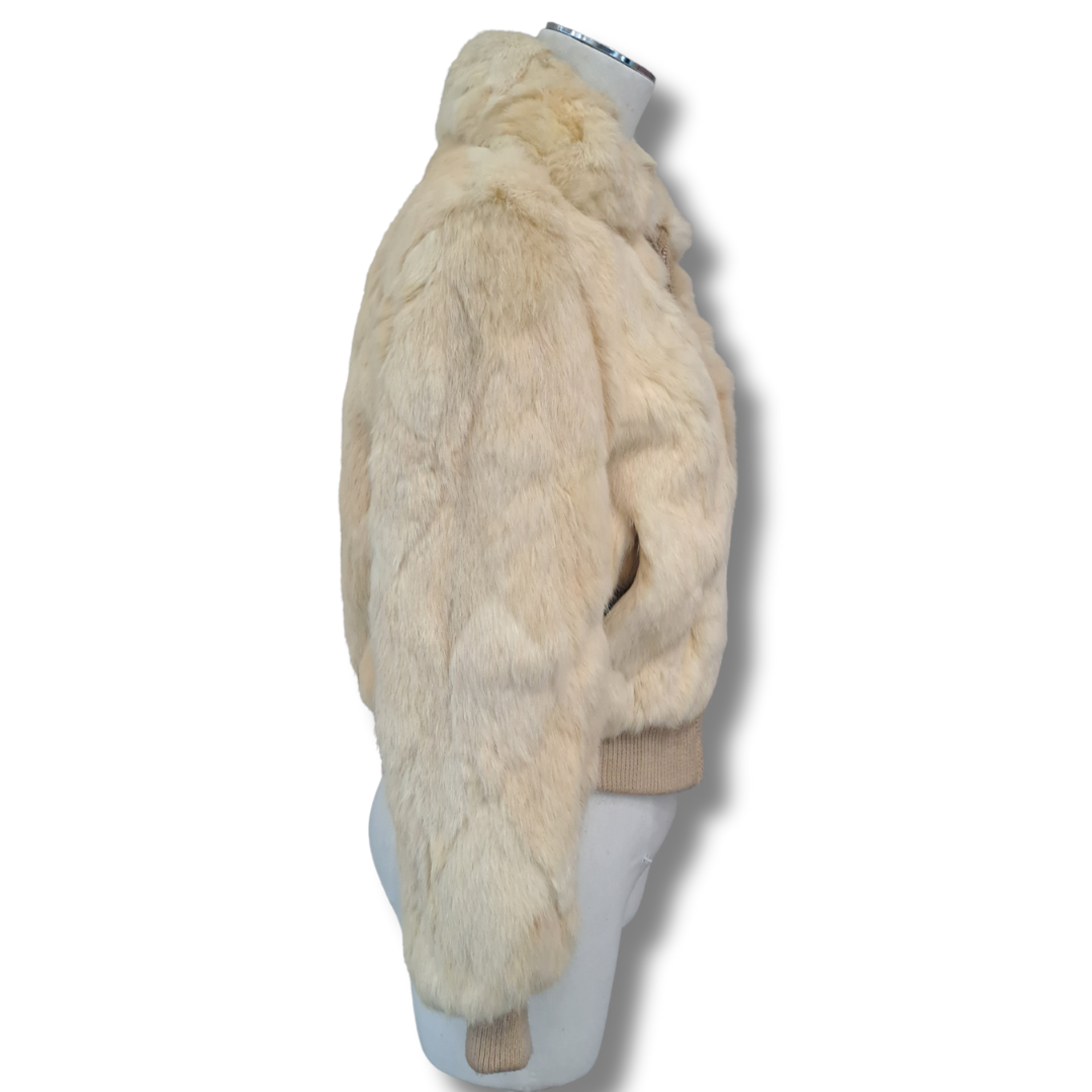 Dino Ricco - Vintage Rabbit Fur Jacket - Side View