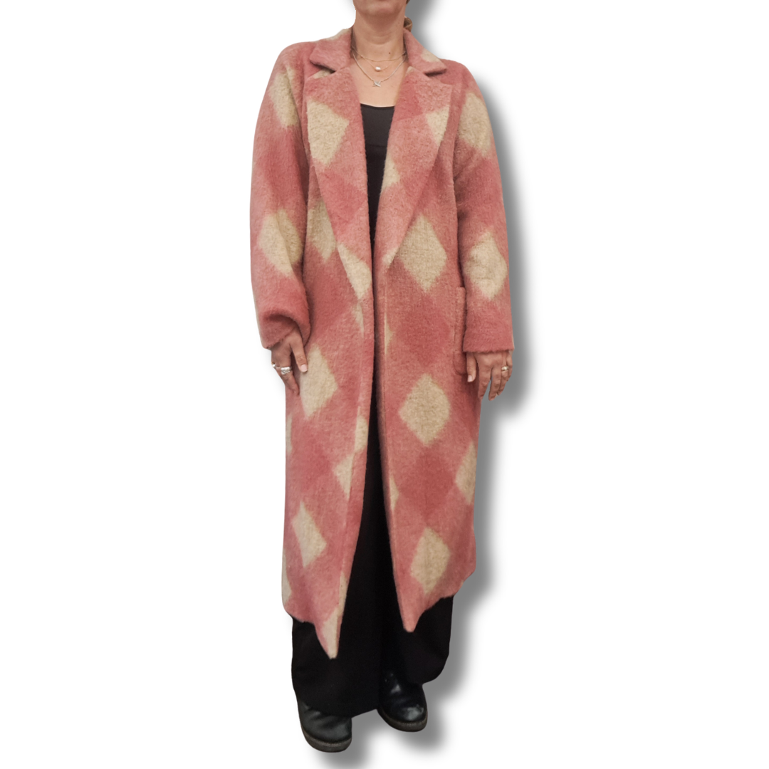 Dixie - Rosa Antico Coat - Size L - Front View