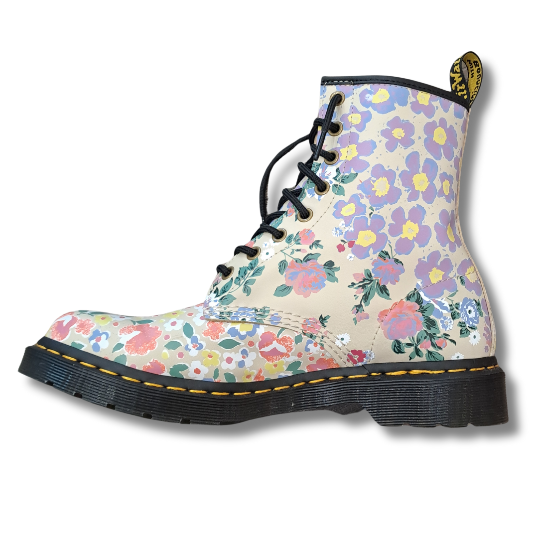 Dr Martens - 1460 Floral Mash Boot  -Side